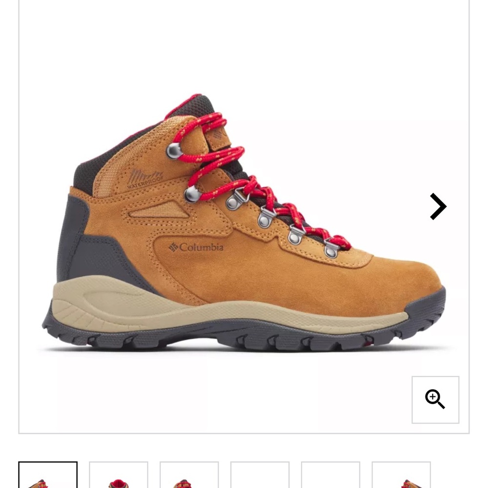 Columbia Women's Hiking Boots - Tan and Red